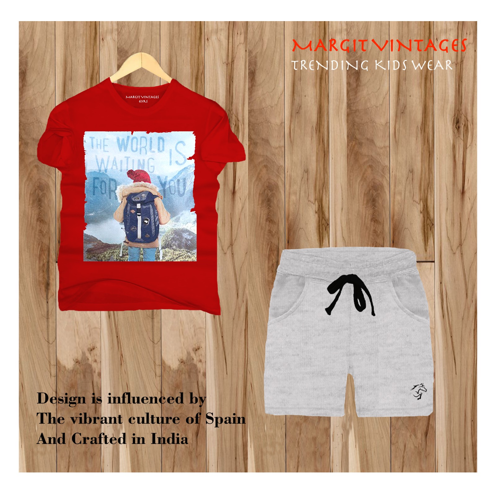 Margit Vintages World Explorer kids co-ord set